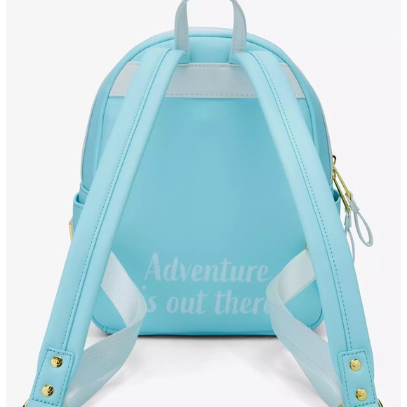 Loungefly Disney Pixar Up Floating House Pom Pom Mini Backpack NWT